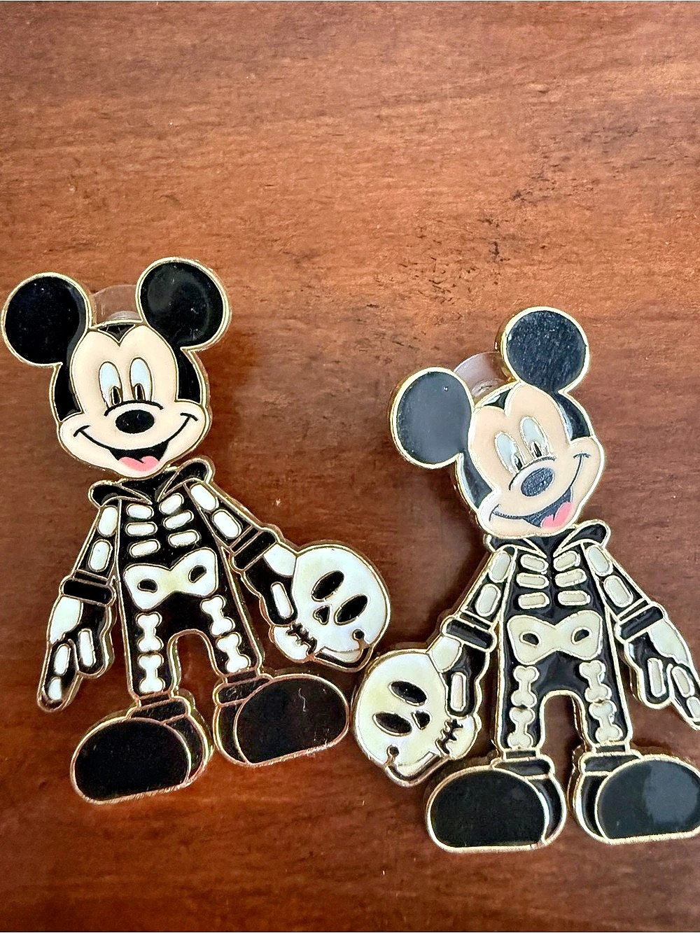 Bauble Bar Disney Mickey and Minnie Skeleton Earrings Skeleton Earrings Black &